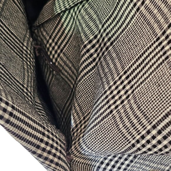 Liz Claiborne Vintage Oversized Classic Doubled Breasted Blazer Plaid Women's 8 - Picture 11 of 14